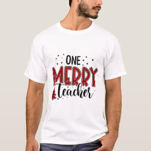 Eine frohe Lehrerin Weihnachts-Veröffentlichung T-Shirt