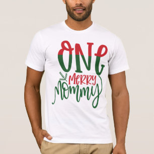 Eine frohe Mommy Ugly Weihnachts-Sweater Familie W T-Shirt