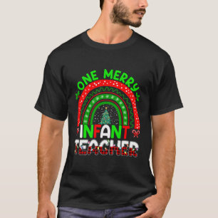 Eine frohe Säugling Lehrerin Weihnachtsbaumlehreri T-Shirt