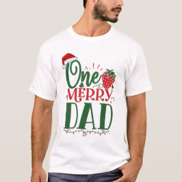 Eine frohe Vater-Familie passt Weihnachten T-Shirt