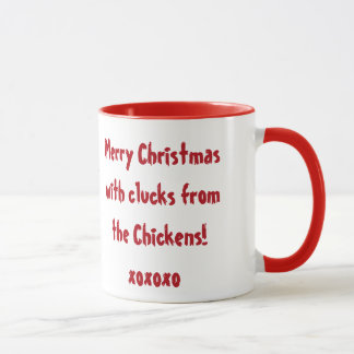 Eine frohe Weihnacht-Huhn-Tasse! Tasse