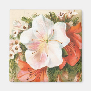 Eine frohe Weihnachts-Blume Magnet