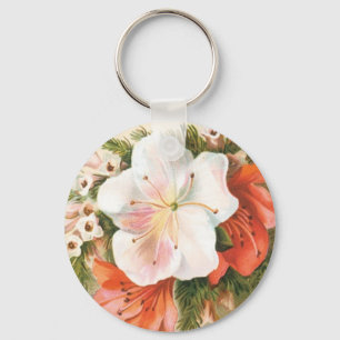 Eine frohe Weihnachts-Blume Schlüsselanhänger