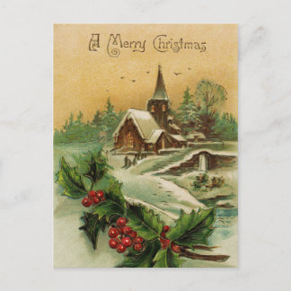Eine frohe Weihnachtskarte Feiertagspostkarte