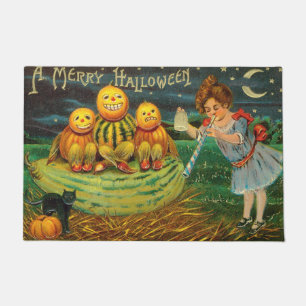 Eine fröhliche Halloween-Seltsame Kitschige Vintag Fußmatte