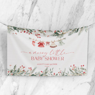 Eine fröhliche kleine Babyparty Weihnachten Babypa Banner