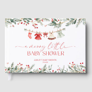 Eine fröhliche kleine Babyparty Weihnachten Babypa Gästebuch