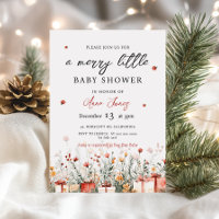 Eine fröhliche kleine Babyparty-Weihnachtsblumen