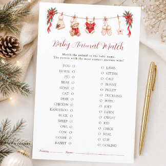 Eine fröhliche kleine Weihnachts-Baby-Party-Tierzu