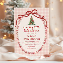 Eine fröhliche kleine Weihnachts-Schleife-Gingham-