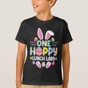 Eine fröhliche Mittagessen-Dame Lustiger Ostertag T-Shirt