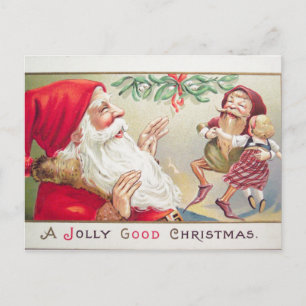Eine fröhliche Weihnachtskarte Feiertagspostkarte
