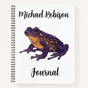 Eine Froschabbildung - l Notizbuch