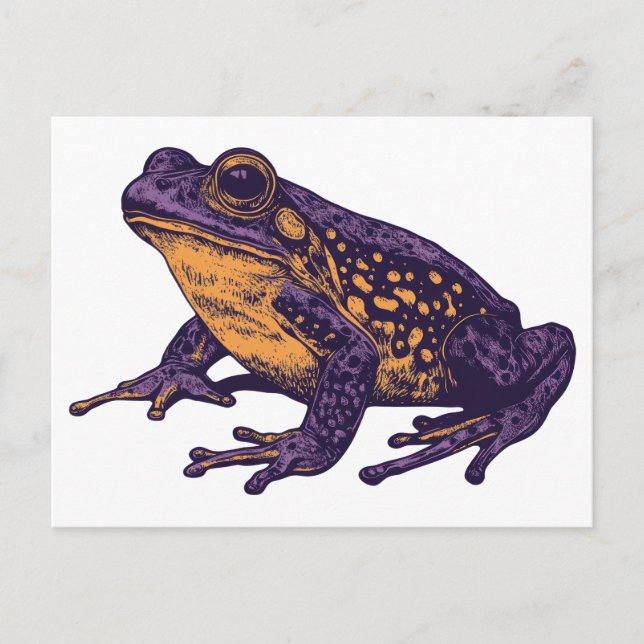 Eine Froschabbildung - l Postkarte (Vorderseite)