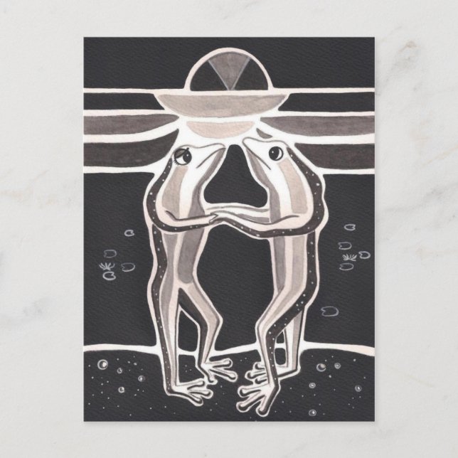 Eine Froschgeschichte Postkarte (Vorderseite)