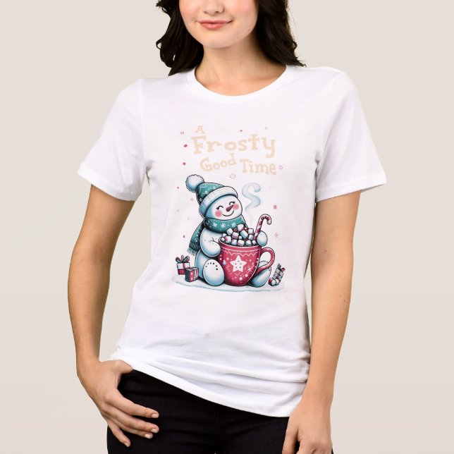 Eine frostige gute Zeit Tri-Blend Shirt (Vorderseite)
