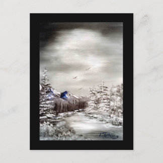 Eine frostige Nacht - Postkarte