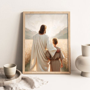 Eine führende Hand, Christliche Wandkunst, Bild vo Poster