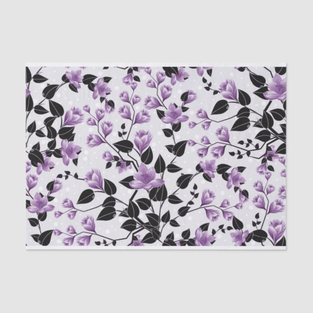 Eine Fülle delikater Lilac-Blume Seidenpapier (Vorderseite)