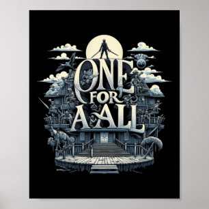 Eine für alle, die Einheit in einer Welt der Poster