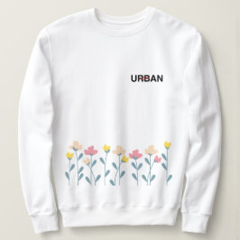 Eine Fusion von Flora und Urban Design Sweatshirt
