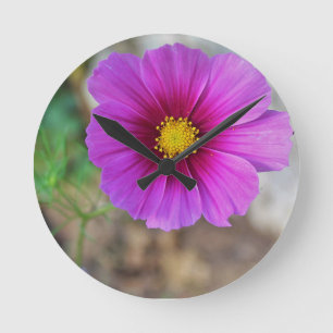 Eine Galaxie innerhalb einer Blume Runde Wanduhr