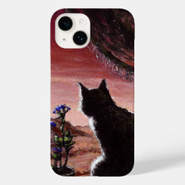 Eine ganz neue Welt - SciFi - Katze auf Mars Case-Mate iPhone 14 Hülle