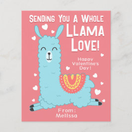 Eine ganze Lama-Liebe-Klassenzimmer Valentinstag-K