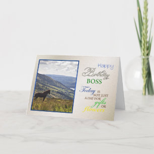 Eine Geburtstagskarte für den Chef. Karte