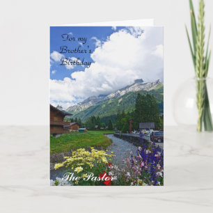 Eine Geburtstagskarte für den Pfarrer Karte