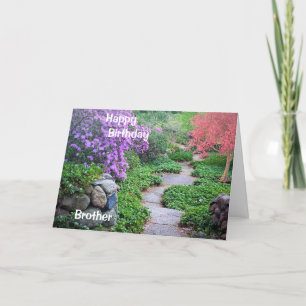 Eine Geburtstagskarte für eine geklappte Brudergrü Karte