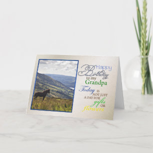 Eine Geburtstagskarte für Opa. Karte