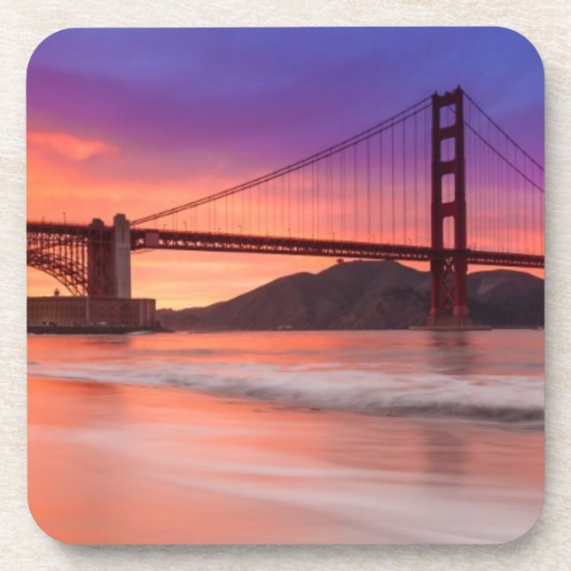 Eine Gefangennahme von San Franciscos Golden gate Getränkeuntersetzer (Vorderseite)