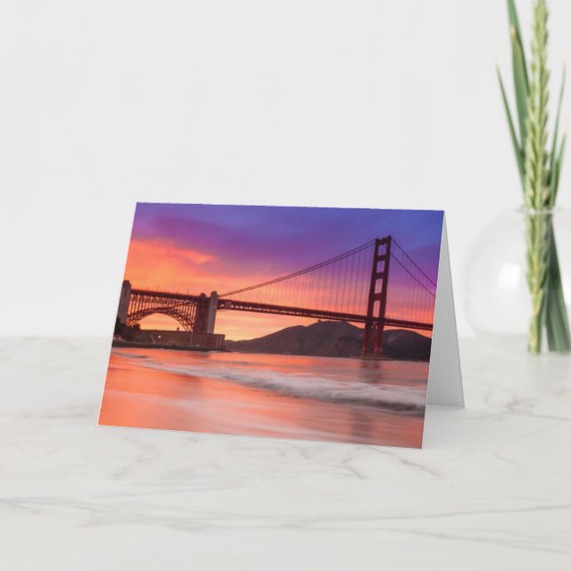 Eine Gefangennahme von San Franciscos Golden gate Karte (Vorderseite)