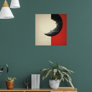 Eine gegensätzliche Szene der Natur Poster