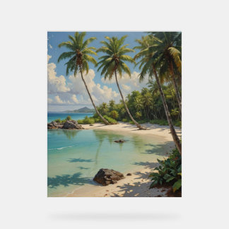 Eine geheime Lagune für Schnorchel- und Tauchfreun Acrylschild