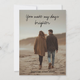 Eine geheime Liebesbotschaft – Persönliches Valent Feiertagskarte