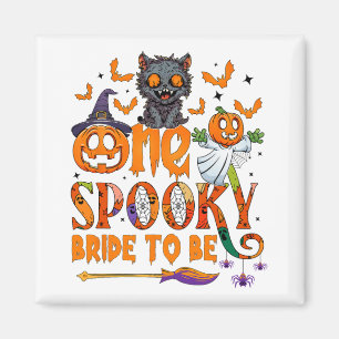 Eine geile Braut, um ein lustiges Halloween-Bräu z Magnet