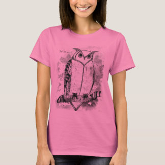 Eine Gemusterte Art Design Owl T-Shirt