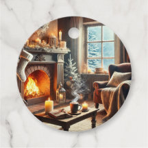 Eine gemütliche Winterlandschaft am Kamin