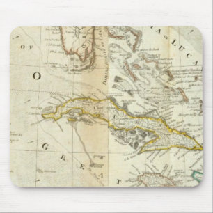 Eine genaue Karte des Nordamerika-Südens Mousepad