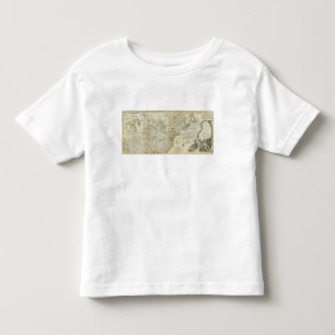 Eine genaue Karte Nordamerikanordabschnitts Kleinkind T-shirt