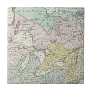 Eine genaue Karte von Kanada, 1761 Fliese