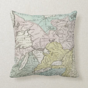 Eine genaue Karte von Kanada, 1761 Kissen