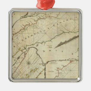 Eine genaue Übersicht über den Fluss St Lawrence Silbernes Ornament