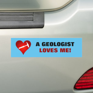 Eine Geologin Liebe Autoaufkleber