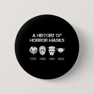 Eine Geschichte des Horrors maskiert Halloween und Button