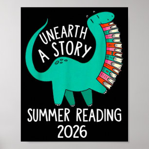 Eine Geschichte entdecken Sommerlektüre 2026 Dinos Poster