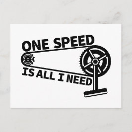 Eine Geschwindigkeit ist alles, was ich brauche, S Postkarte