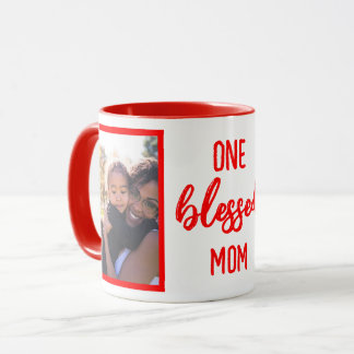 Eine gesegnete Mama | Kundenspezifisches Foto des Tasse